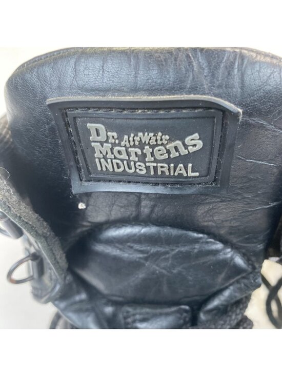 Dr Martins Black Leather Combat Boots Size 9  US Mens main image 8